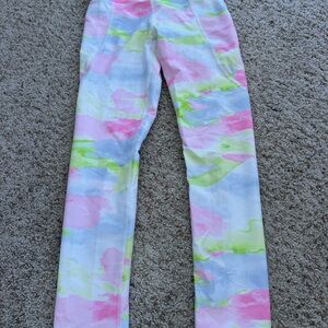 Old Navy Pastel Tie-Dye Kids Leggings - Pink, Light Blue, Lime